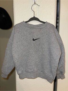 Toddler Nike Grey Crewneck Sweatshirt